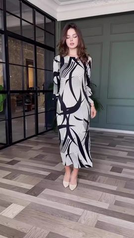 Women's Regular Dress Simple Style Round Neck Printing Zipper Long Sleeve Multicolor Maxi Long Dress Travel
