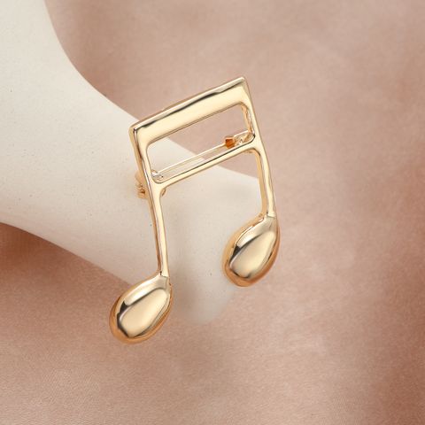 Simple Style Classic Style Letter Alloy Asymmetrical Women's Brooches 1 Piece
