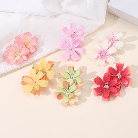 Women's IG Style Vacation Tropical Flower Alloy Cloth Hair Clip
