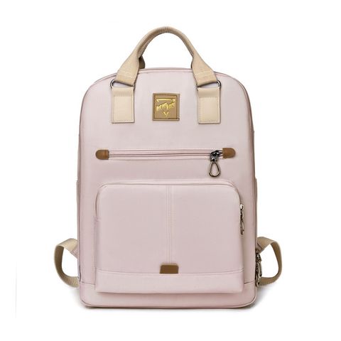 Waterproof 20 Inch Solid Color Casual Daily School Backpack
