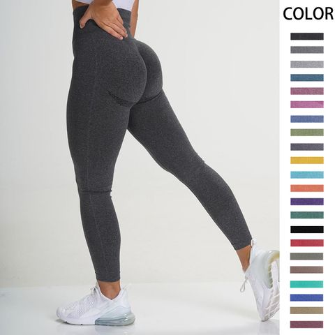 Simple Style Solid Color Nylon Active Bottoms Skinny Pants Sweatpants