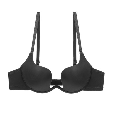 Solid Color Push Up Gather Breathable Bra&Panty Set