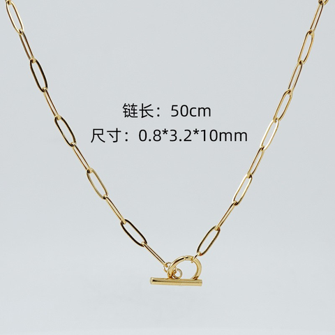 Fashion Geometric Stainless Steel Necklace Gold Plated Stainless Steel Necklaces