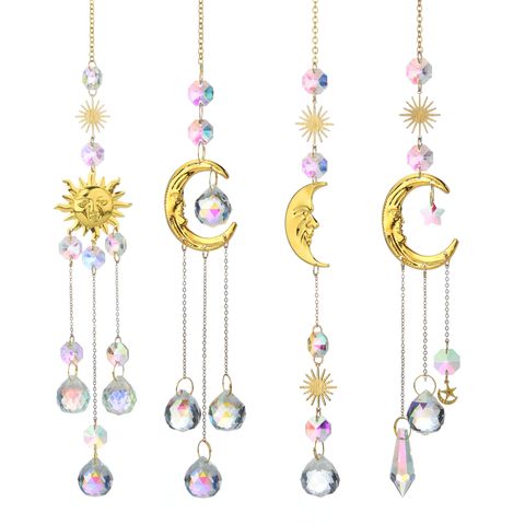 Casual Elegant Sun Moon Alloy Glass Copper Pendant Artificial Decorations