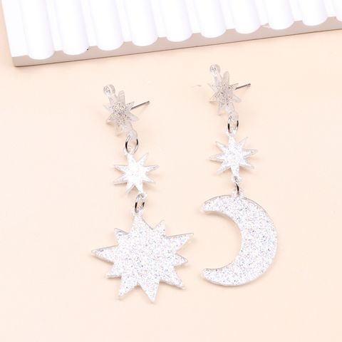 Simple Style Classic Style Star Arylic Patchwork Women's Drop Earrings