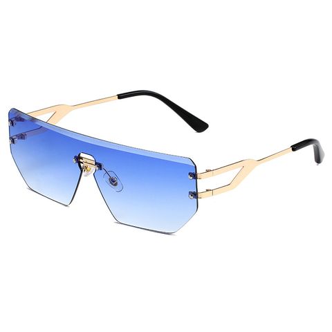 Simple Style Classic Style Color Block Pc Square Frameless Glasses