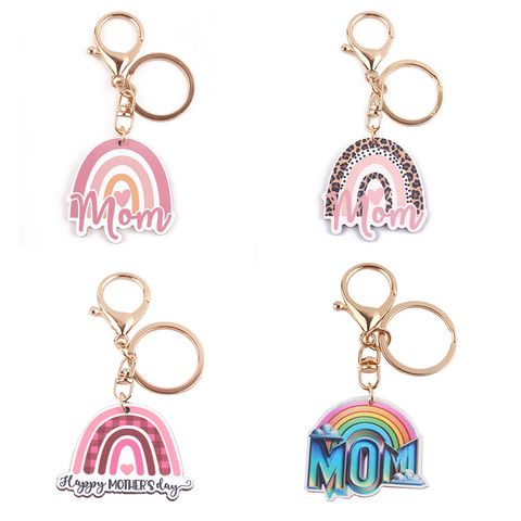 1 Piece Rainbow Casual Mother'S Day Wood Korean Style