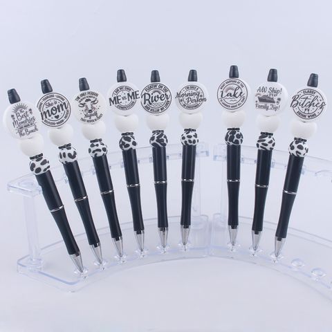 1 Piece Letter Class Learning PVC Simple Style Ballpoint Pen