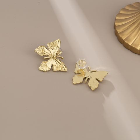 1 Pair Elegant Butterfly Plating Alloy Ear Cuffs Ear Studs