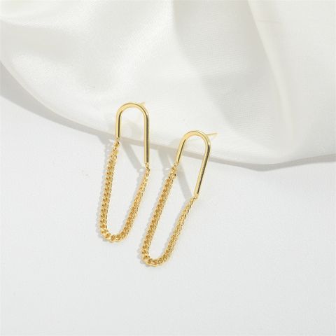 1 Pair Basic Modern Style Classic Style Heart Shape Enamel Copper Hoop Earrings Drop Earrings
