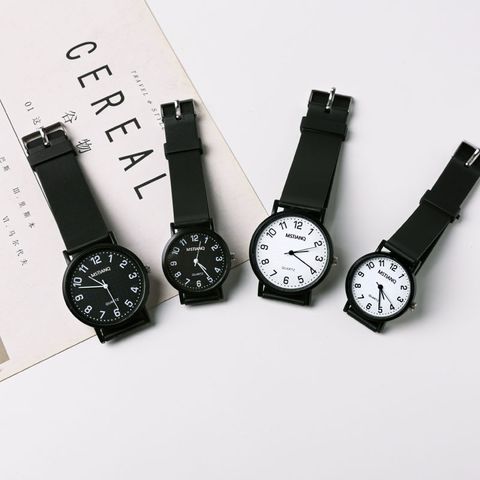 Estilo Simple Color Sólido Hebilla Cuarzo Relojes De Mujer