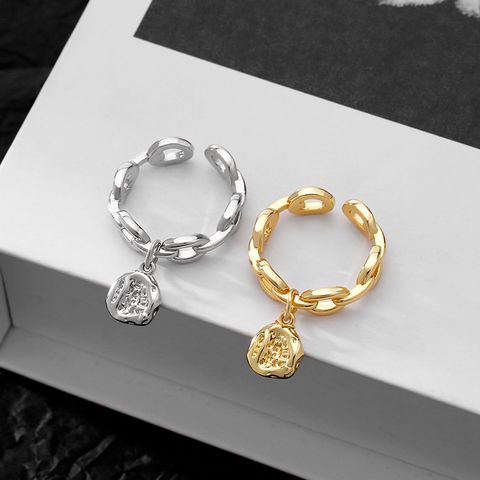 Wholesale Simple Style Geometric Copper Plating Charm Rings