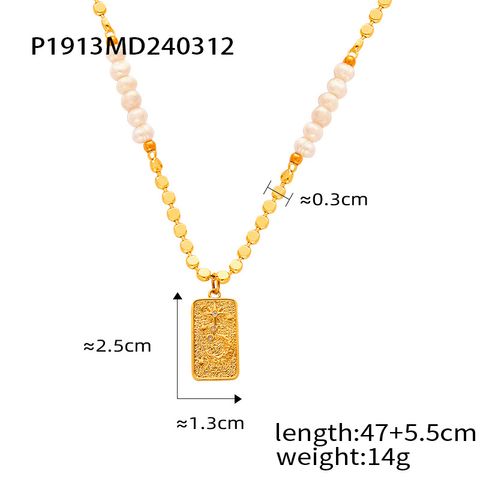 Freshwater Pearl Copper Casual Plating Sun Rose Pendant Necklace