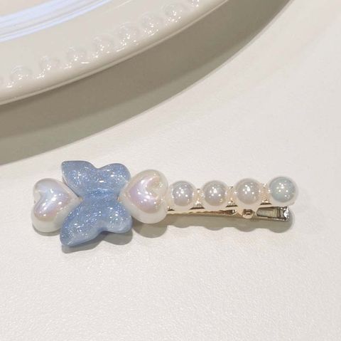 Women's Simple Style Butterfly Plastic Resin Hair Clip