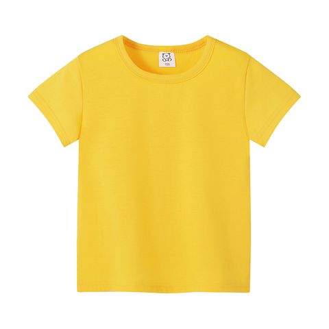 Simple Style Solid Color Cotton T-shirts & Shirts