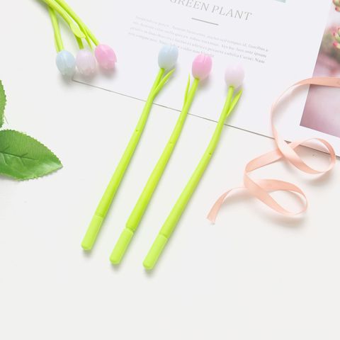 1 Stück Blumen Lernen Täglich PVC Einfacher Stil Gel Stift