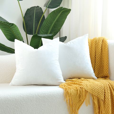 Casual Solid Color Polyester Pillow Cases