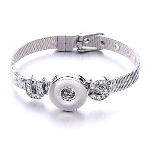 304 Stainless Steel Simple Style Classic Style Inlay Solid Color Bracelets