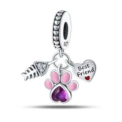 1 Piece Sterling Silver Dog Cat Pendant