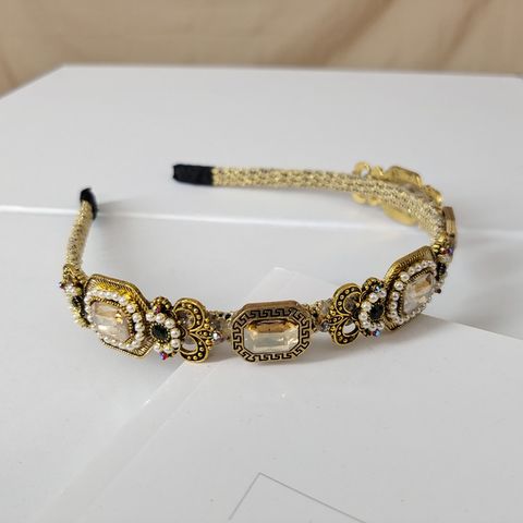 Women's Baroque Style Pearl Alloy Hair Band