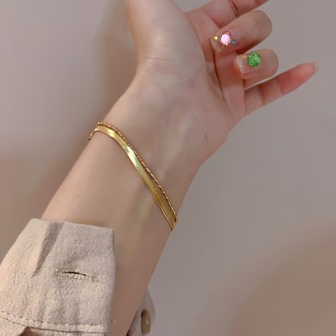 Copper Elegant Solid Color Bracelets