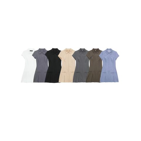 Women's Regular Dress Streetwear Shirt Collar Short Sleeve Solid Color Knee-Length Holiday Daily