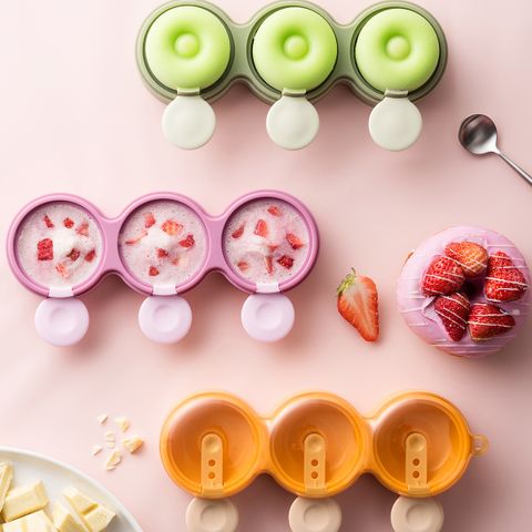 Cute Simple Style Donuts Silica Gel Ice-cream Mould 1 Piece