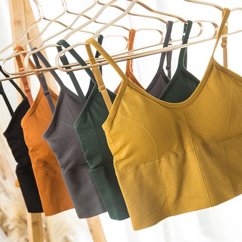 Solid Color Sports Bras Shaping Underwear