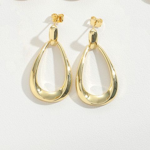 1 Pair Basic Classic Style Bow Knot Copper Drop Earrings