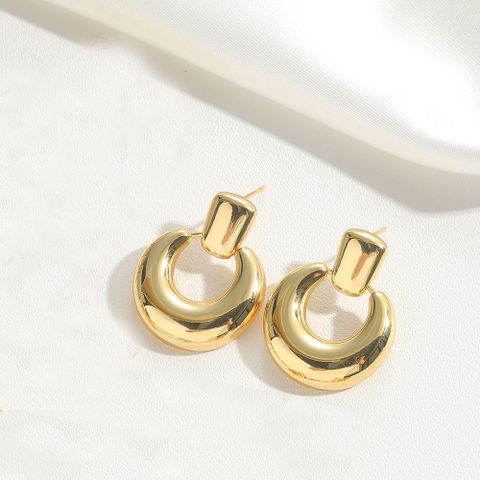 1 Pair Basic Classic Style Bow Knot Copper Drop Earrings