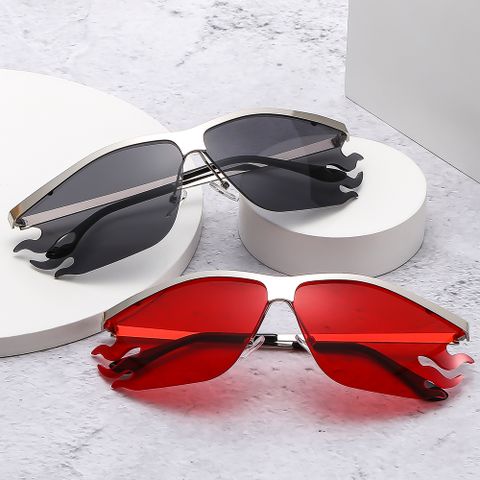 Simple Style Classic Style Color Block Pc Special-Shaped Mirror Frameless Women's Sunglasses