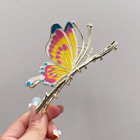 Women's Chinoiserie Butterfly Alloy Hair Claws