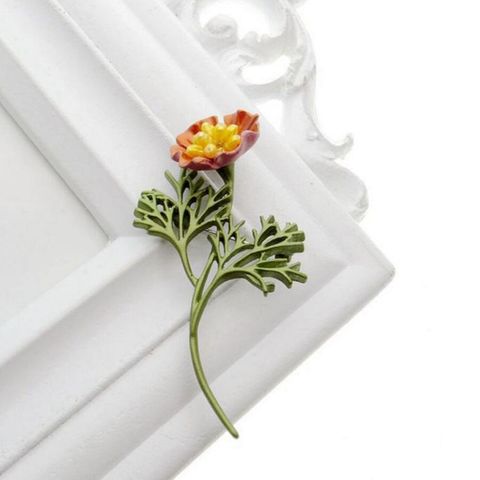Elegant Simple Style Flower Alloy Rhinestones Unisex Brooches
