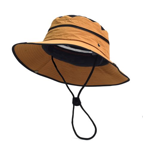 Unisex Casual Geometric Wide Eaves Sun Hat