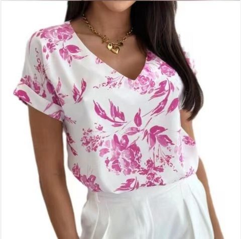 Women's T-shirt Short Sleeve T-Shirts Printing Streetwear Ditsy Floral