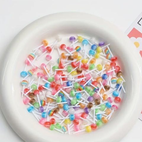 Cute Lollipop Resin Nail Decoration Accessories 100 PCS/Package