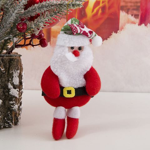 Christmas Cartoon Style Cute Santa Claus Cloth Indoor Party Festival Hanging Ornaments
