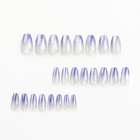 Elegant Shiny Solid Color ABS Wear Manicure A Pack Of 24