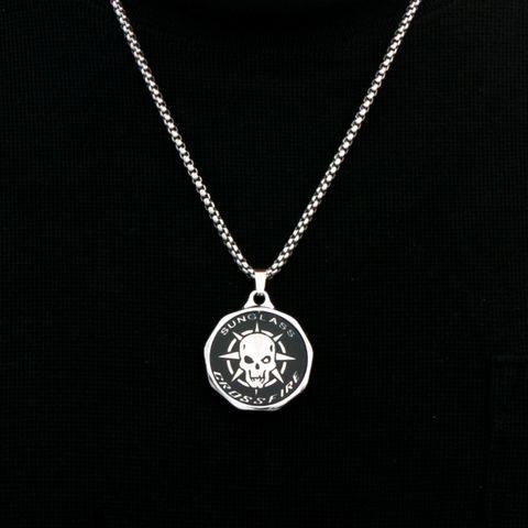Punk Skull 201 Stainless Steel Alloy Unisex Pendant Necklace