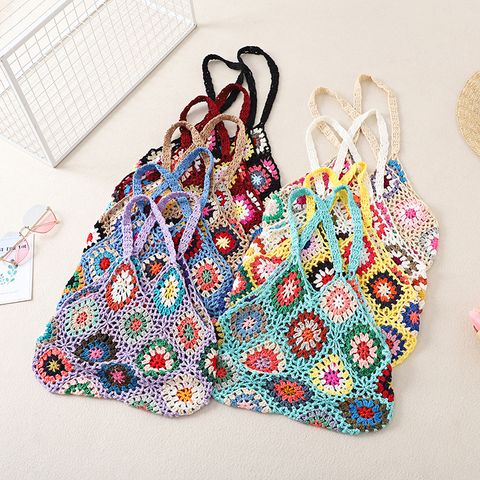 Women's Large Polyester Floral Streetwear Open Shoulder Bag