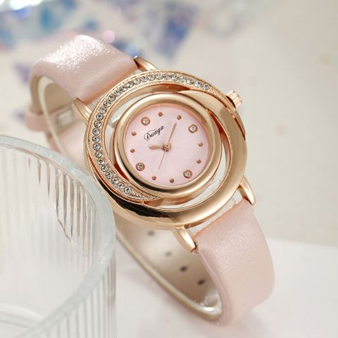 Simple Style Classic Style Solid Color Buckle Quartz Women's Watches