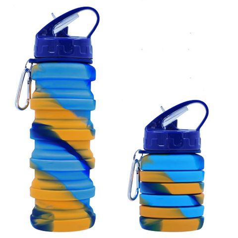 Casual Tie Dye Plastic Silica Gel Water Bottles