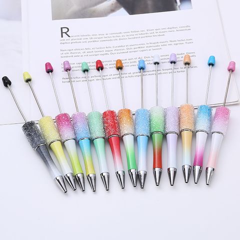 1 Piece Gradient Color Solid Color Class Learning ABS Plastic Casual Preppy Style Ballpoint Pen