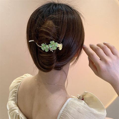 Women's Simple Style Classic Style Flower Alloy Hairpin
