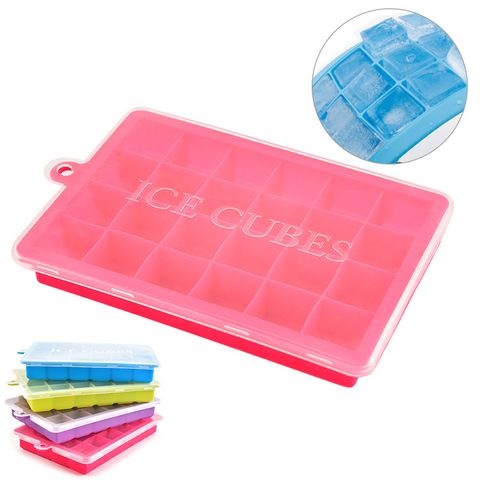 Basic Simple Style Solid Color Silica Gel Ice Tray 1 Piece