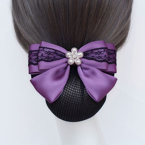 Women's Elegant Bow Knot Satin Hair Clip