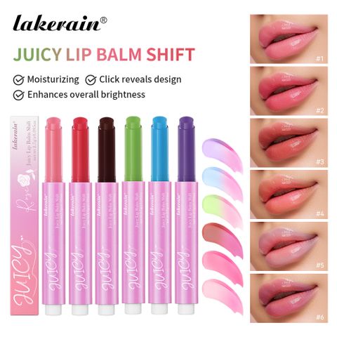 Elegant Solid Color Plastic Lip Balm