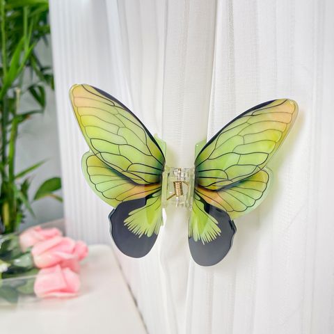 Elegant Basic Lady Butterfly Arylic Hair Claws