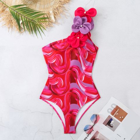 Women's Vacation Ditsy Floral 2 Pieces Set One Piece Swimwear