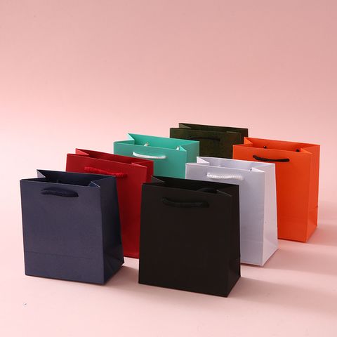 Simple Style Solid Color Paper Holiday Festival Gift Wrapping Supplies